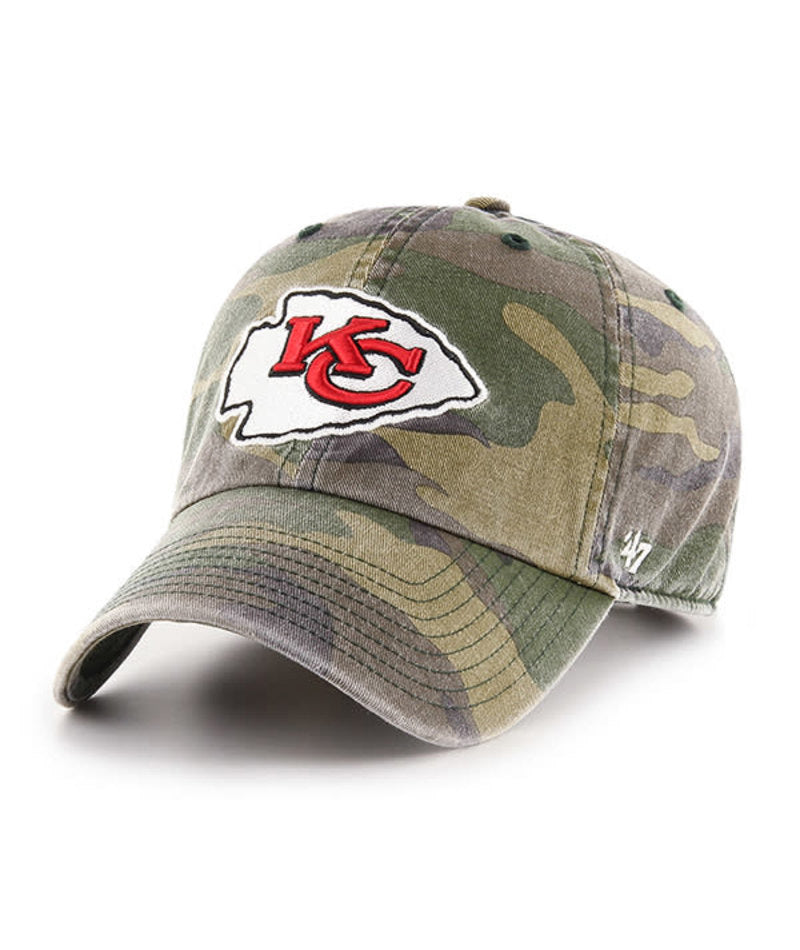 NFL Kansas City Chiefs '47 Camo Clean Up Adjustable Hat- Camo