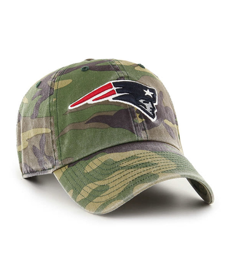 NFL New England Patriots '47 Camo Clean Up Adjustable Hat- Camo