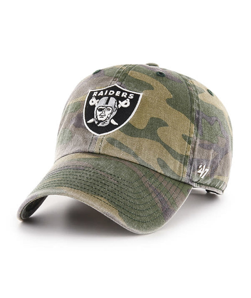 NFL Las Vegas Raiders '47 Camo Clean Up Adjustable Hat- Camo