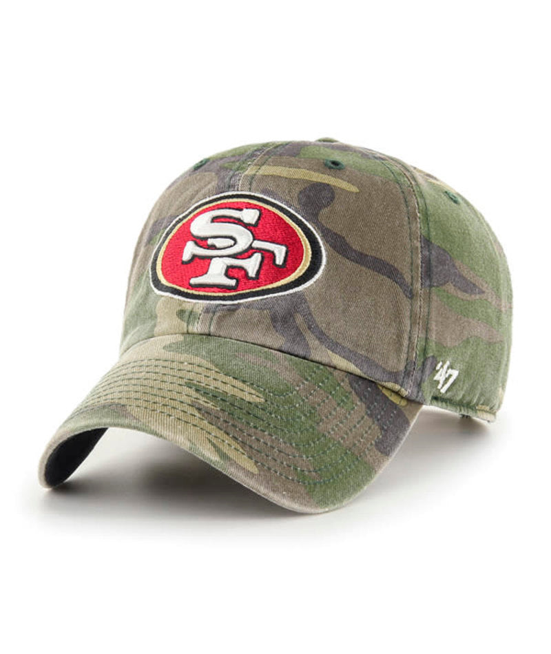 NFL San Francisco 49ers '47 Camo Clean Up Adjustable Hat- Camo