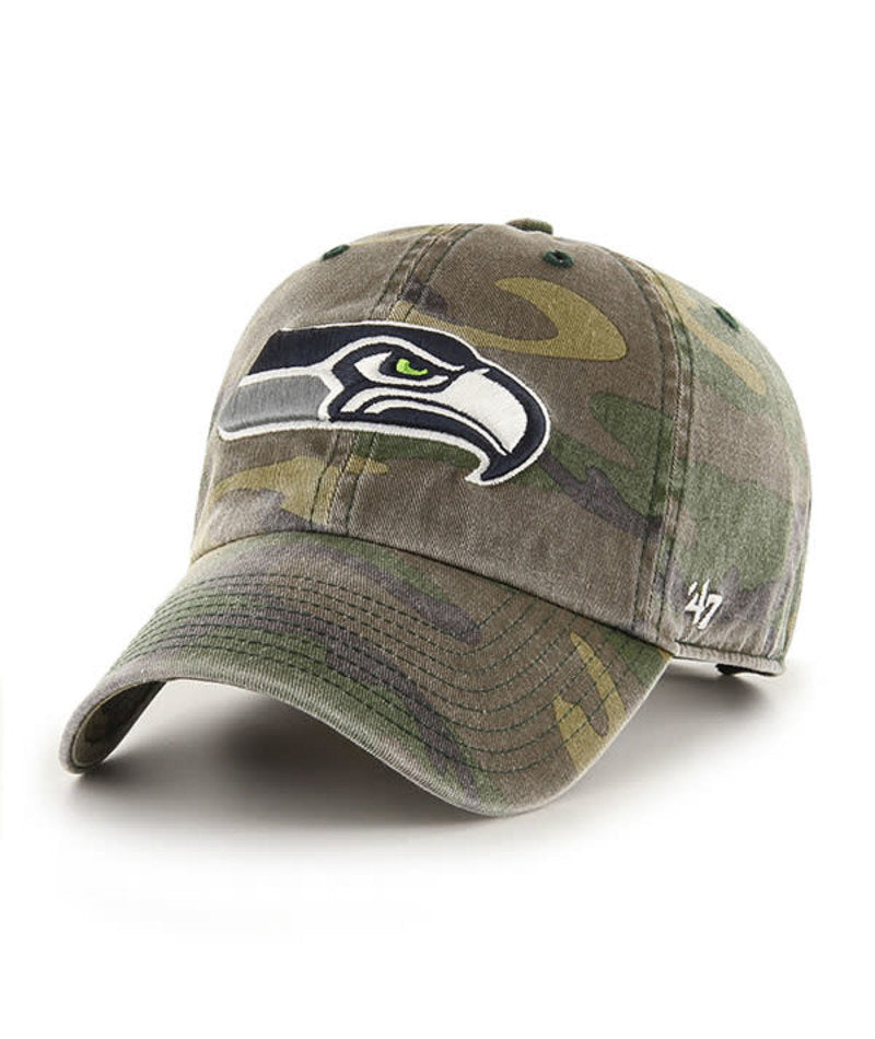 NFL Seattle Seahawks '47 Camo Clean Up Adjustable Hat- Camo