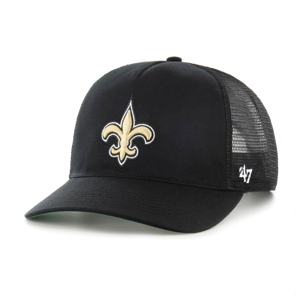NFL New Orleans Saints '47 Relaxed Fit Snapback Trucker Hat - Black