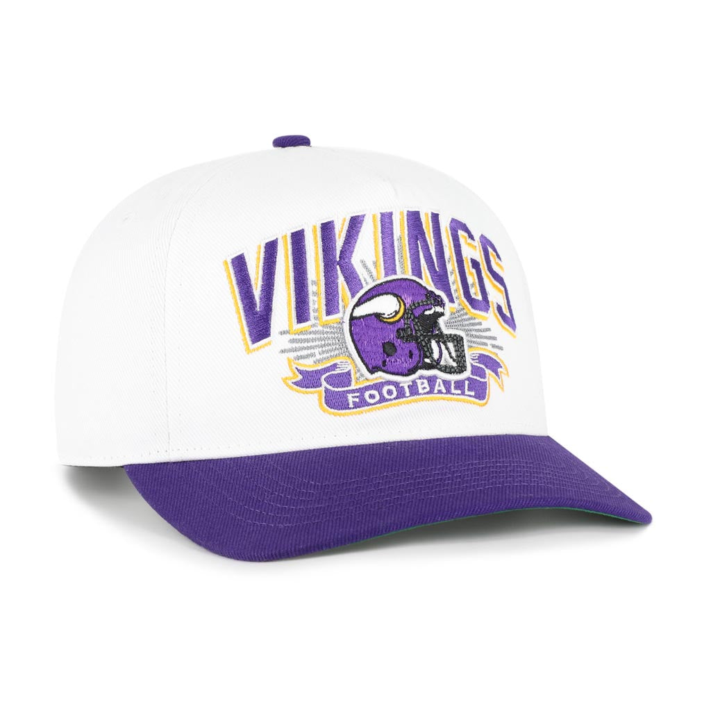 NFL Minnesota Vikings '47 Two-Tone Prime Play Hitch Snapback Hat - White