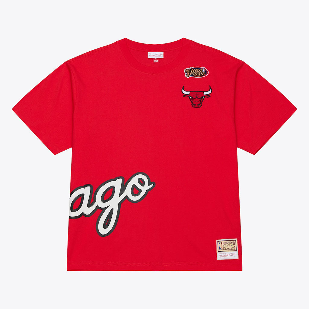 NBA Chicago Bulls Mitchell & Ness Playoff Win Premium T-Shirt - Red