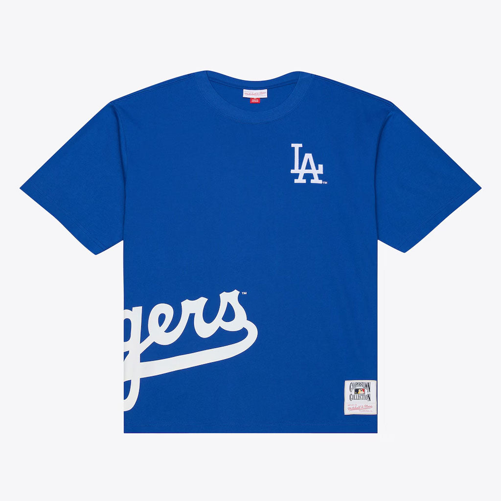 MLB Los Angeles Dodgers Mitchell & Ness Playoff Win Premium T-Shirt - Blue