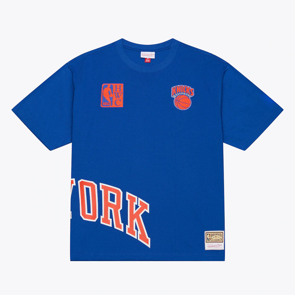 NBA New York Knicks Mitchell & Ness Playoff Win Premium T-Shirt - Blue