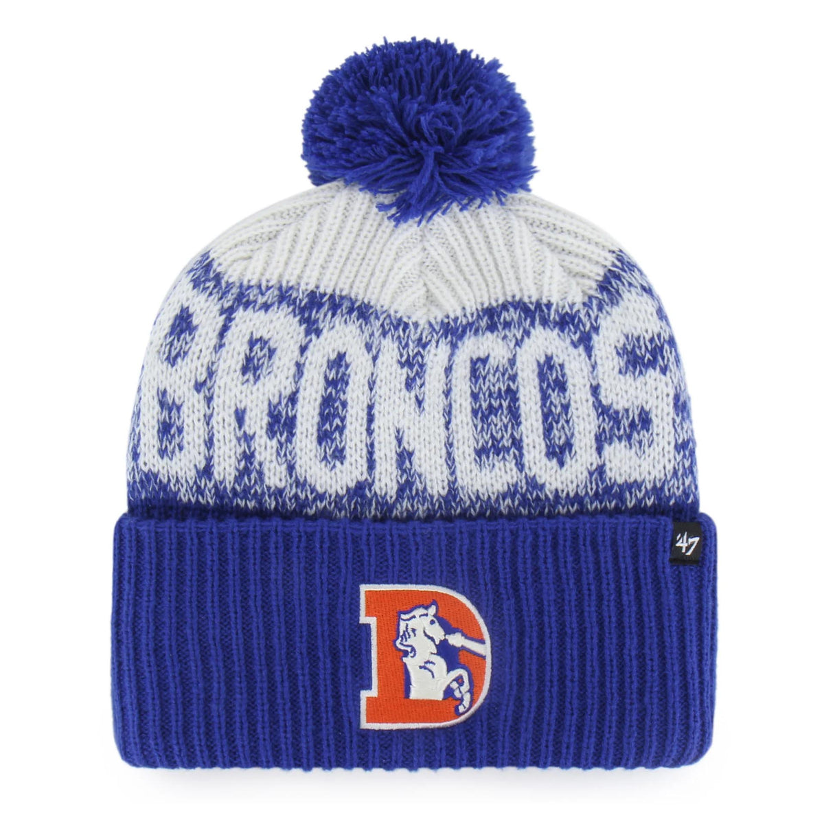 NFL Denver Broncos '47 Throwback Bone Chill Knit- Blue