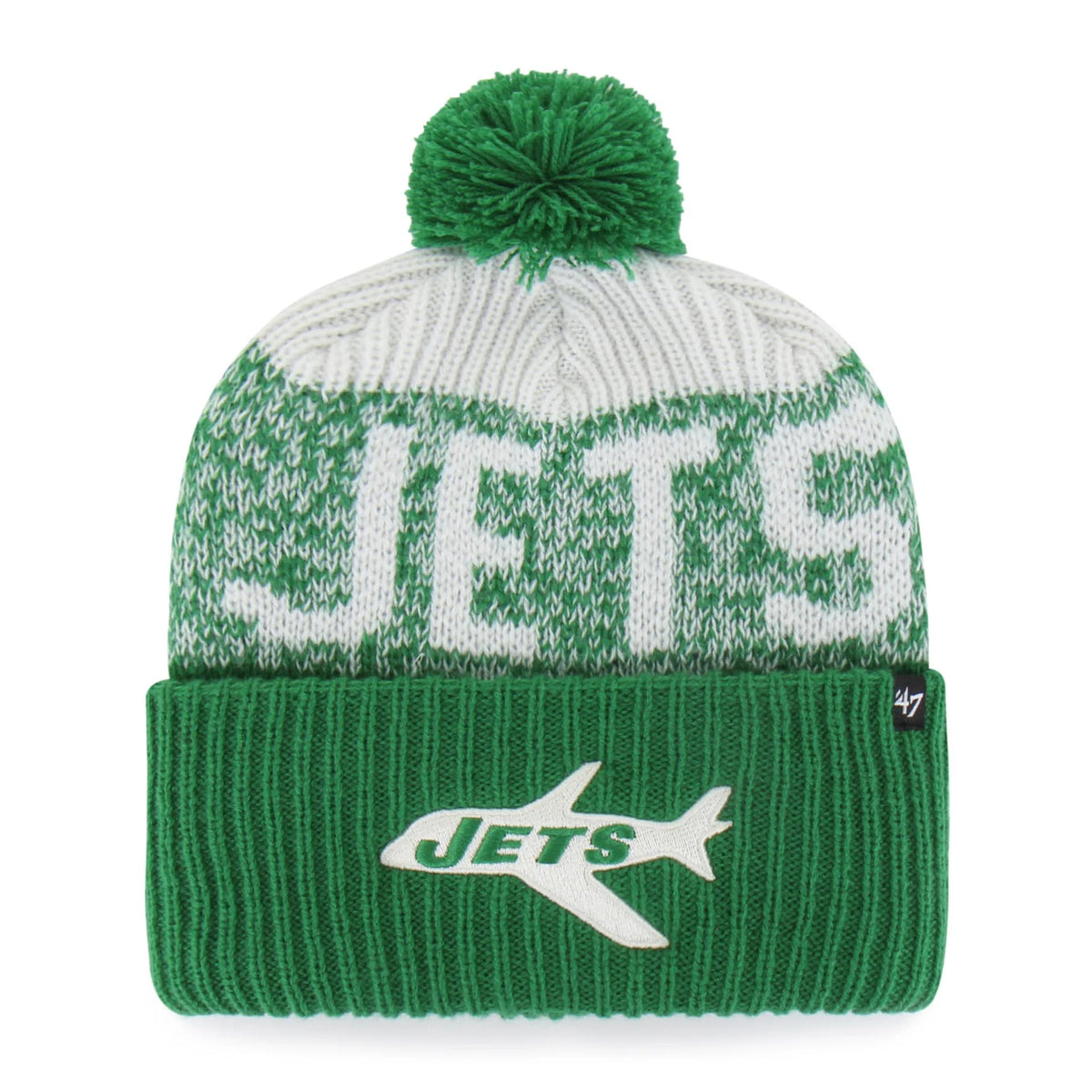 NFL New York Jets '47 Throwback Bone Chill Knit- Green