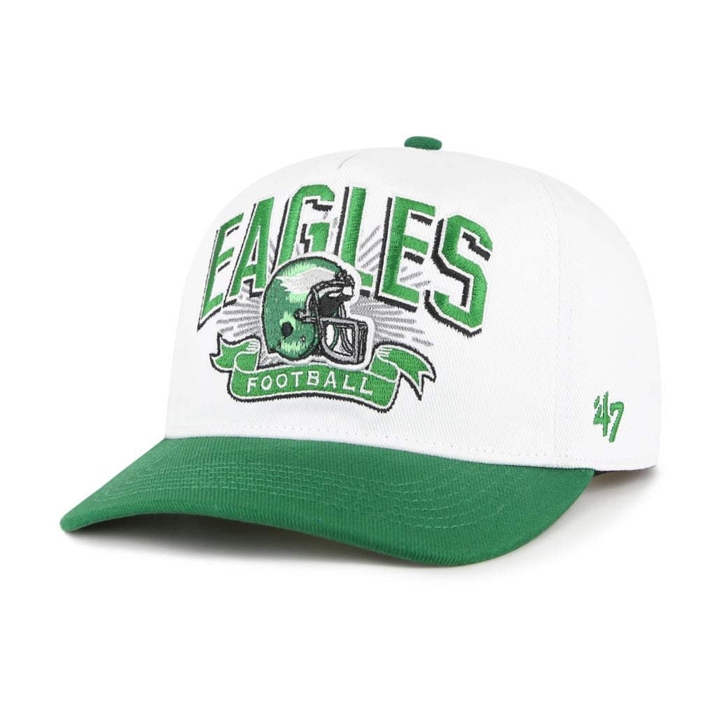 NFL Philadelphia Eagles '47 Two-Tone Prime Play Hitch Snapback Hat - White