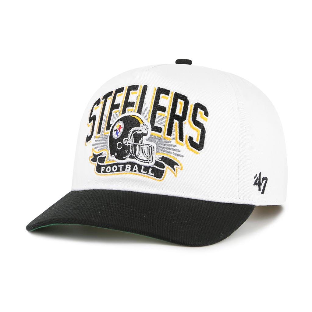NFL Pittsburgh Steelers '47 Two-Tone Prime Play Hitch Snapback Hat - White