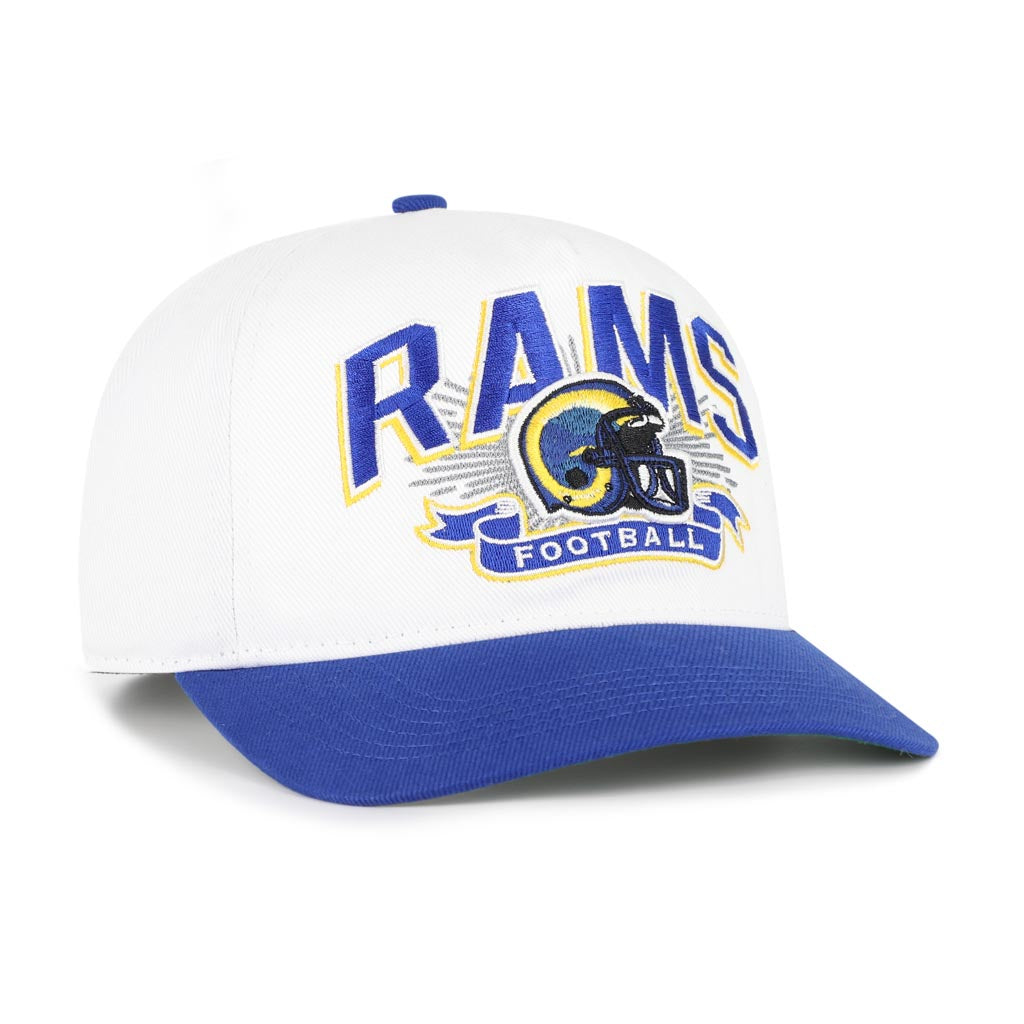 NFL Los Angeles Rams '47 Two-Tone Prime Play Hitch Snapback Hat - White