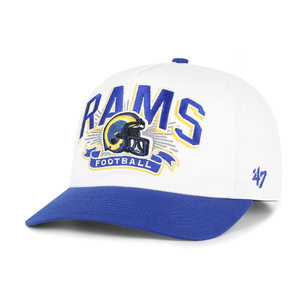 NFL Los Angeles Rams '47 Two-Tone Prime Play Hitch Snapback Hat - White