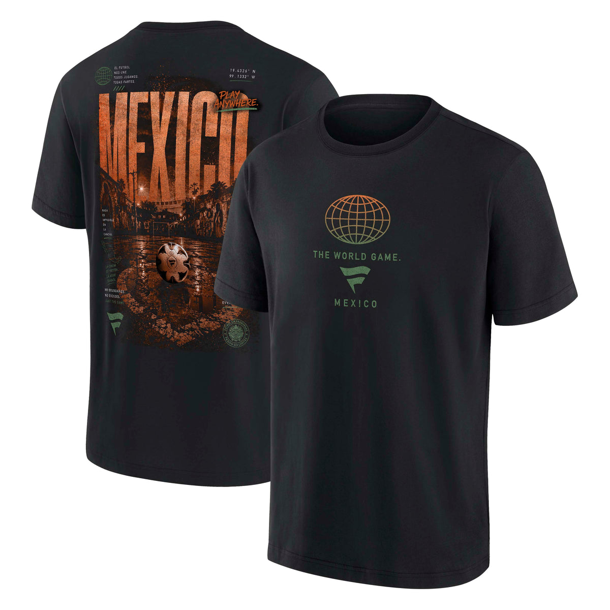 Mexico National Team Fanatics Streets of the World T-Shirt- Black
