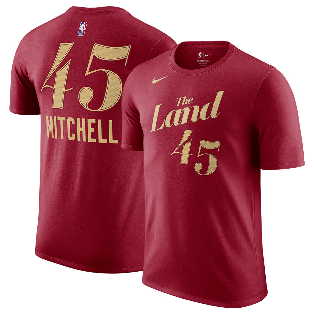 NBA Cleveland Cavaliers Donovan Mitchell Nike 2023/24 City Edition Name & Number Tee