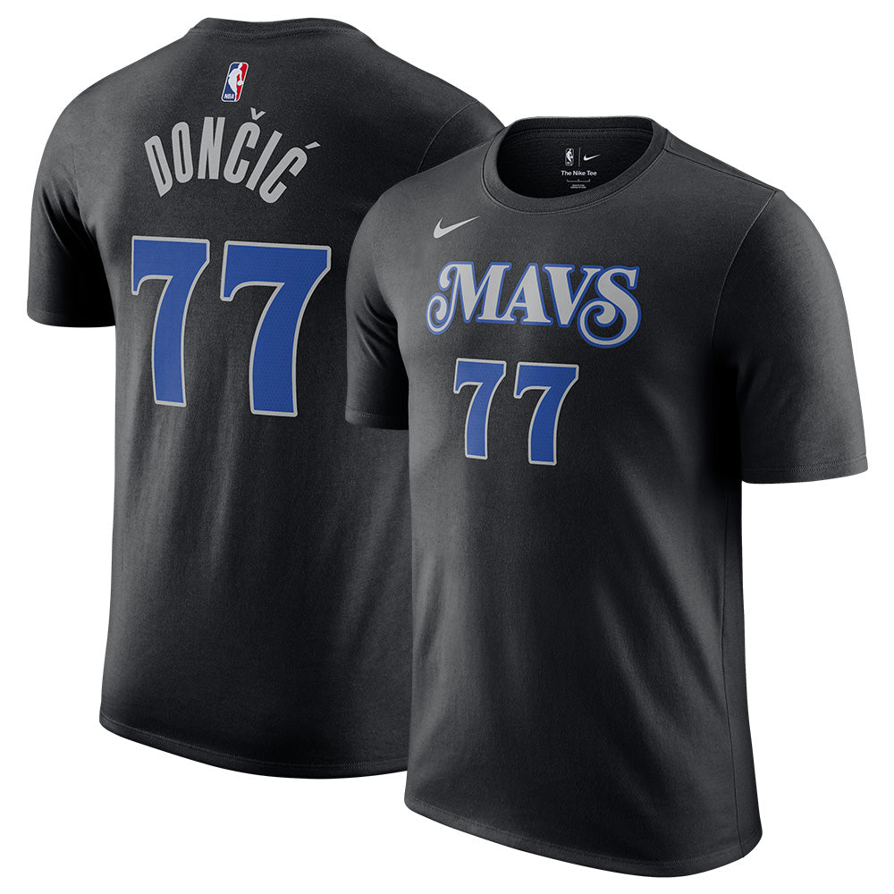 NBA Dallas Mavericks Luka Dončić Nike 2023/24 City Edition Name & Number Tee