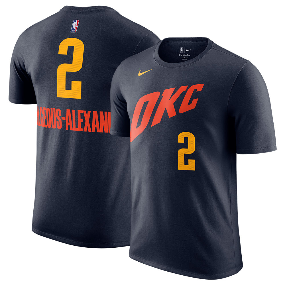 NBA Oklahoma City Thunder Shai Gilgeous-Alexander Nike 2023/24 City Edition Name & Number Tee