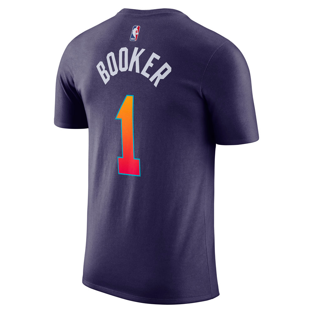 NBA Phoenix Suns Devin Booker Nike 2023/24 City Edition Name &amp; Number Tee