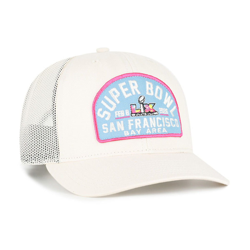 NFL Super Bowl LX '47 Leland Trucker Adjustable Hat - Cream