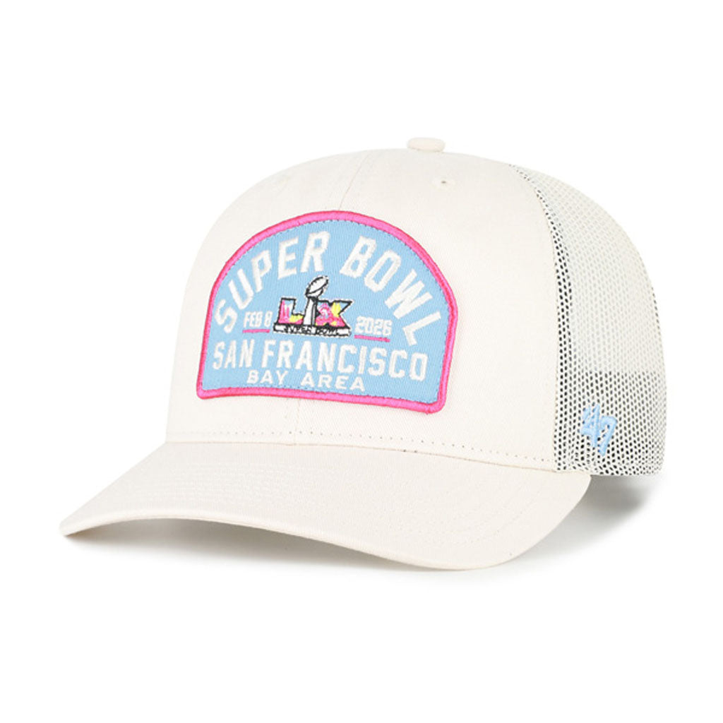 NFL Super Bowl LX '47 Leland Trucker Adjustable Hat - Cream