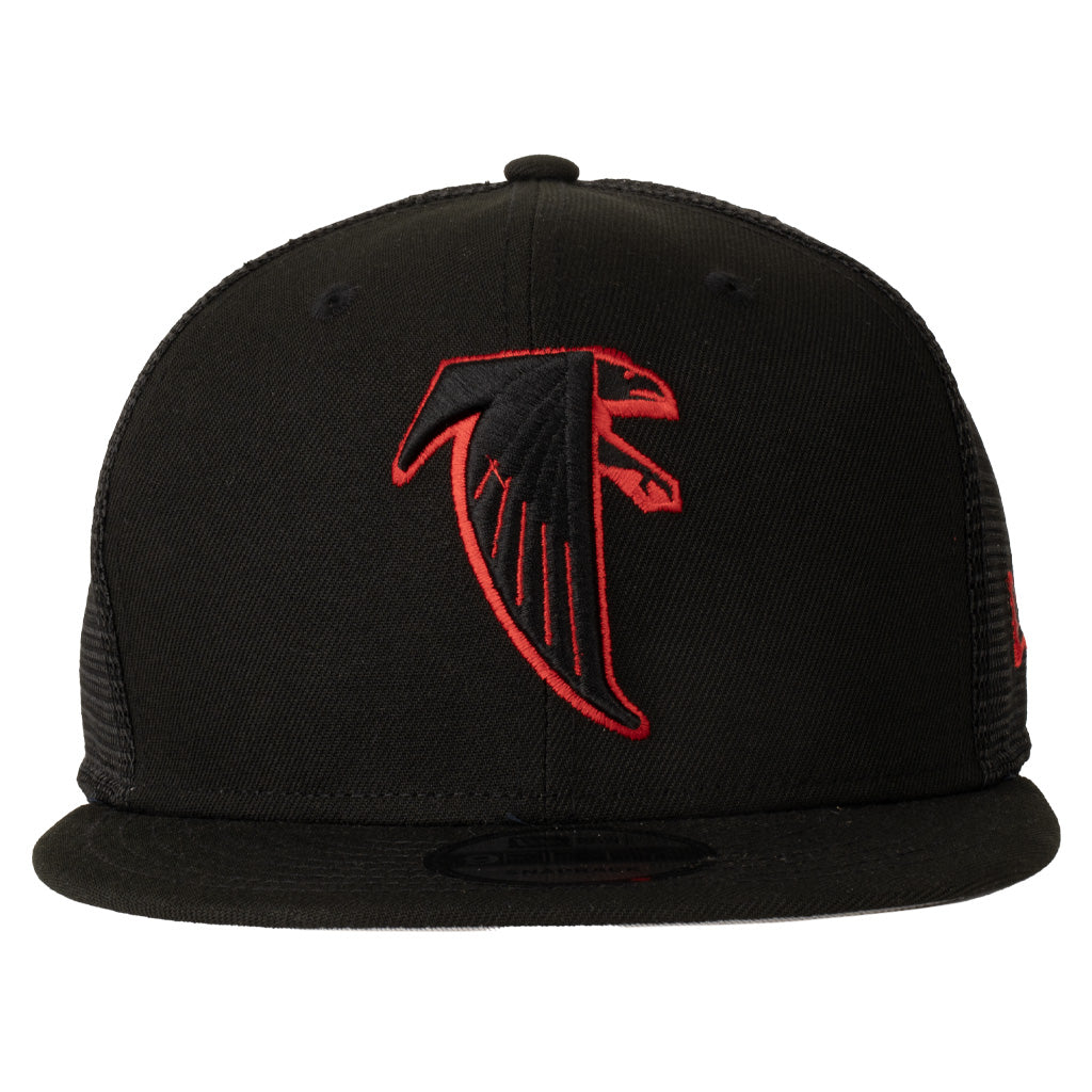 NFL Atlanta Falcons New Era Shadowline 9FIFTY Snapback Trucker Hat - Black