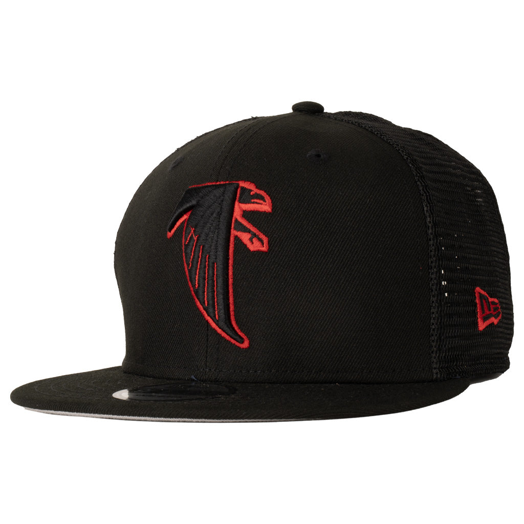 NFL Atlanta Falcons New Era Shadowline 9FIFTY Snapback Trucker Hat - Black
