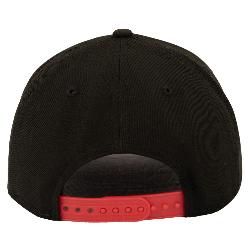 Phoenix Rising New Era Red Fireball 9FORTY A-Frame Snapback Hat - Black