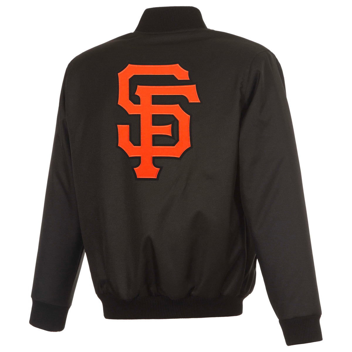 MLB San Francisco Giants JH Design Poly-Twill Jacket- Black
