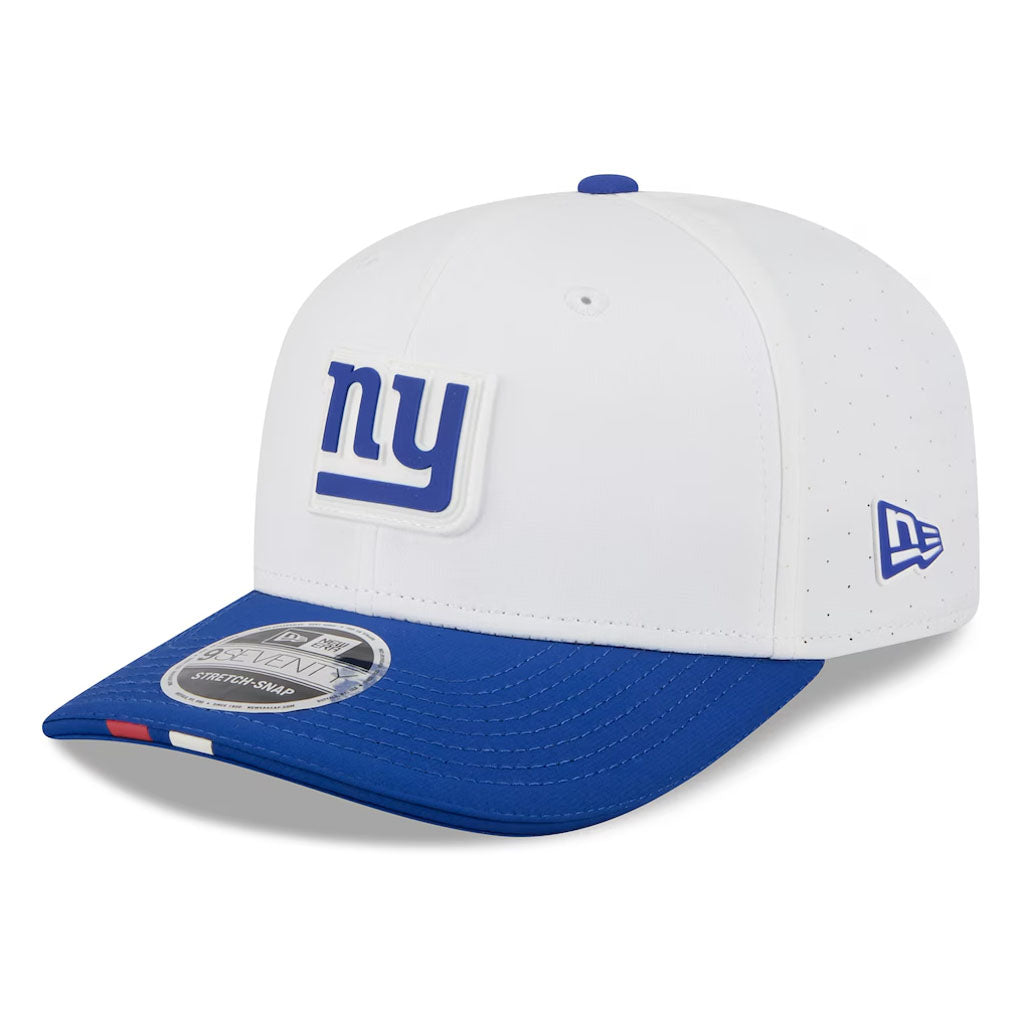 NFL New York Giants New Era 2025 Training 9SEVENTY Stretch Snap Hat - White