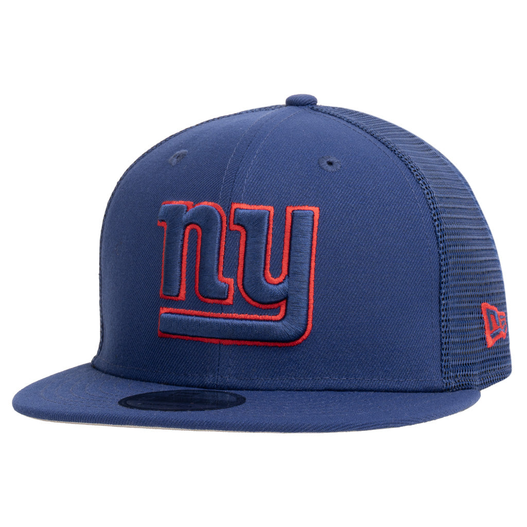 NFL New York Giants New Era Shadowline 9FIFTY Snapback Trucker Hat - Blue