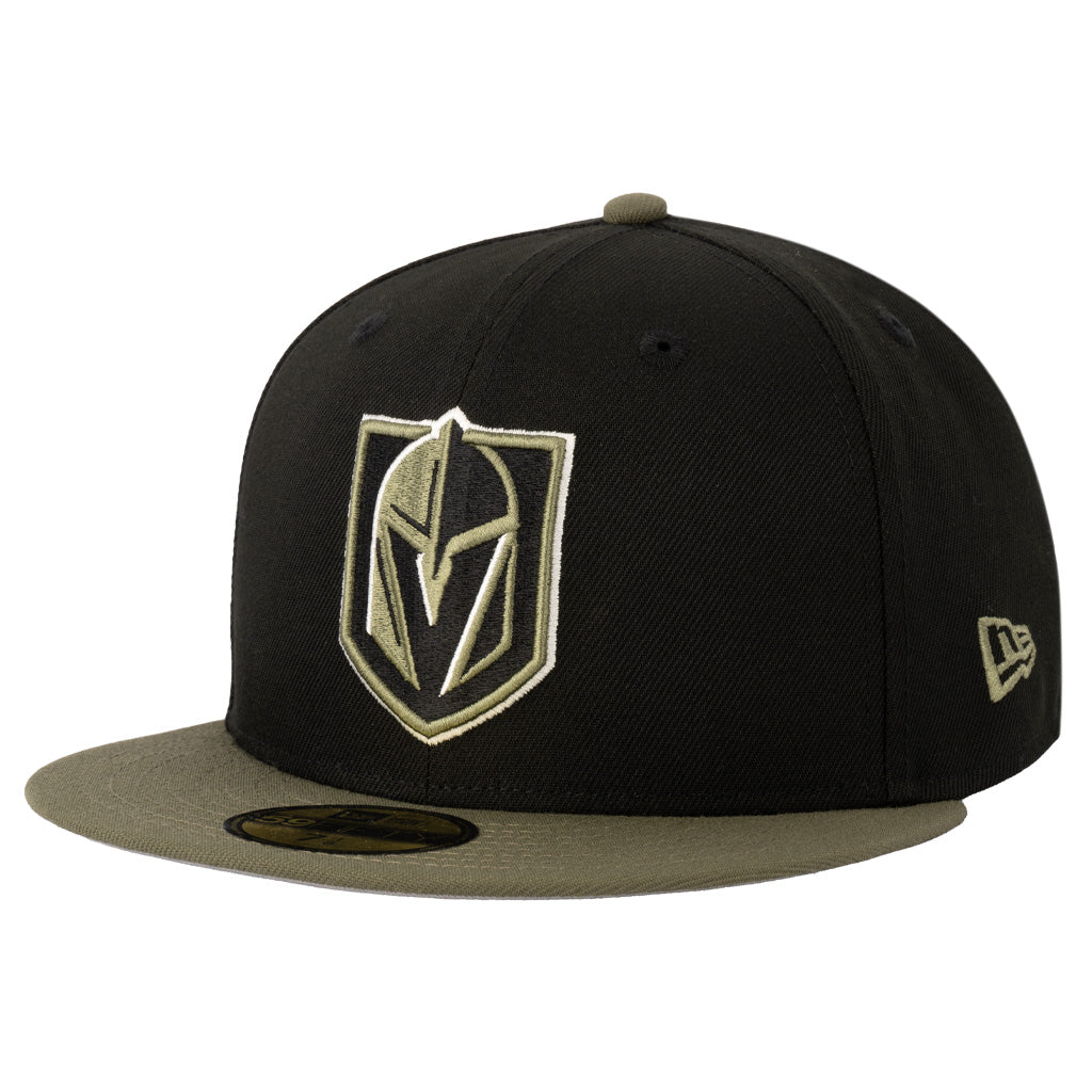 NHL Vegas Golden Knights New Era Midnight Jungle 59FIFTY Fitted Hat - Black