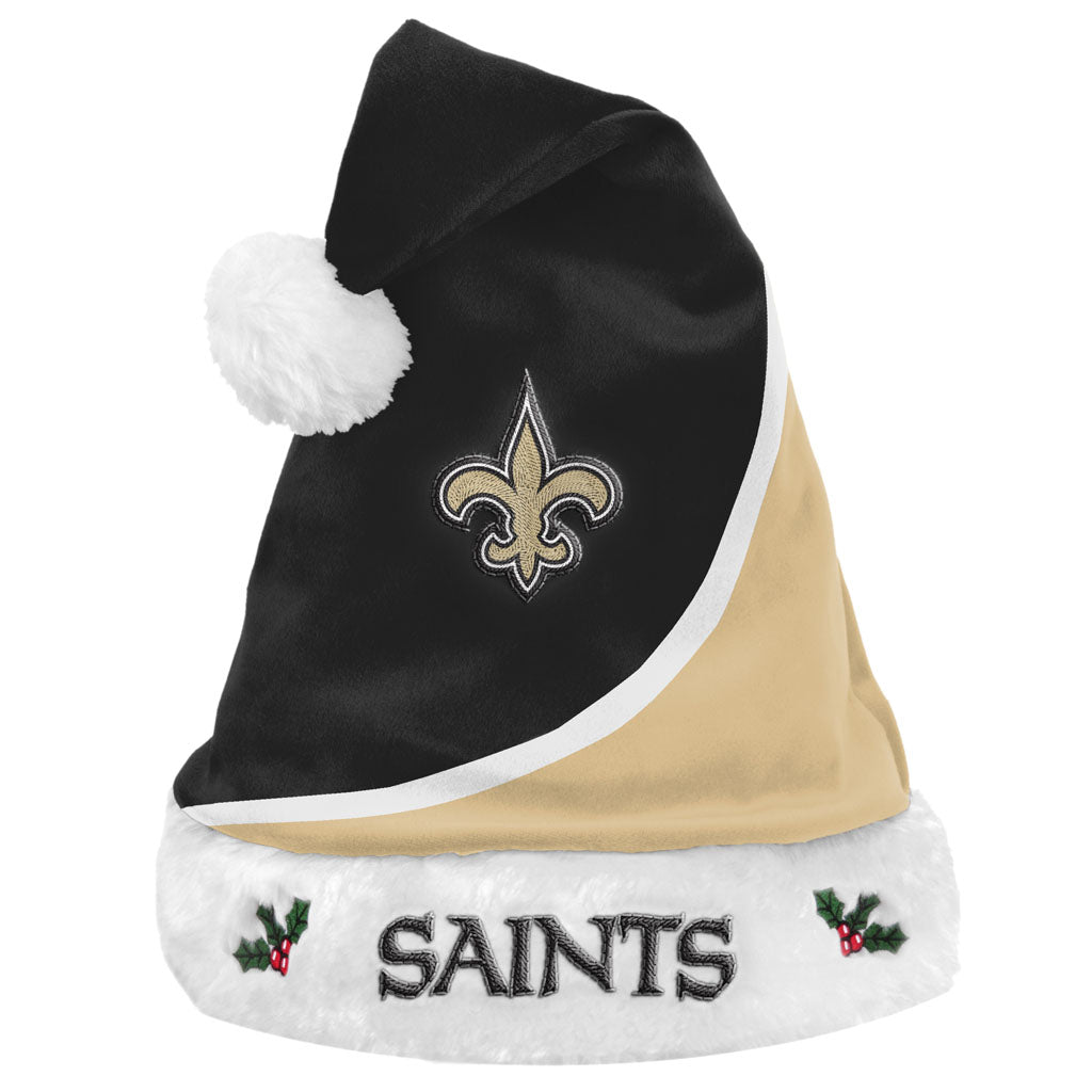 NFL New Orleans Saints FOCO Colorblock Santa Hat