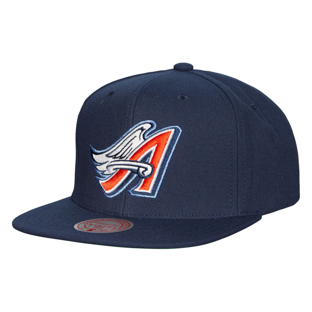 MLB Los Angeles Angels Mitchell &amp; Ness Cooperstown Logo Snapback
