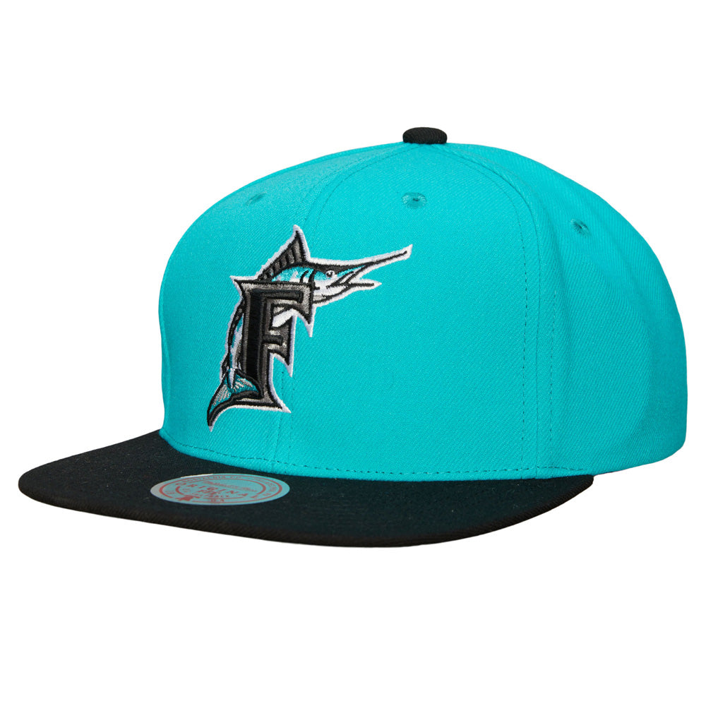 MLB Miami Marlins Mitchell &amp; Ness Cooperstown Logo Snapback