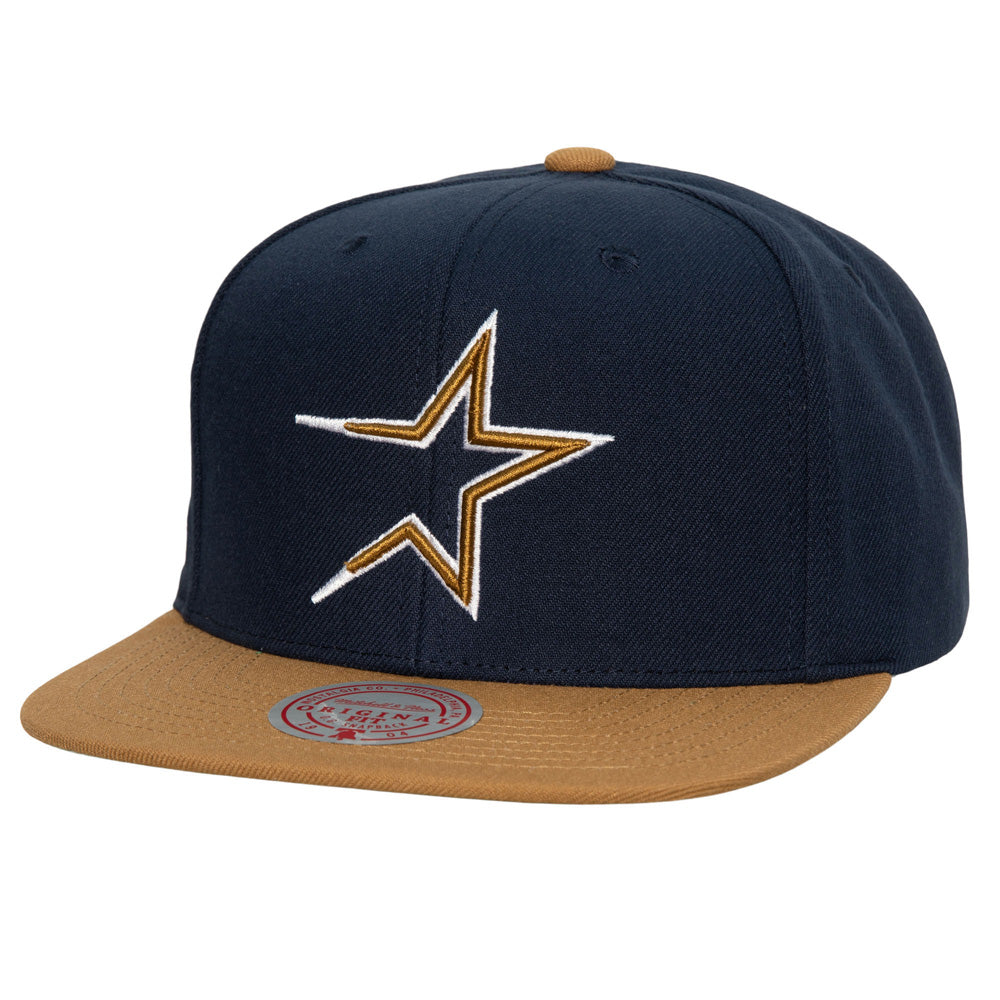 MLB Houston Astros Mitchell &amp; Ness Cooperstown Logo Snapback