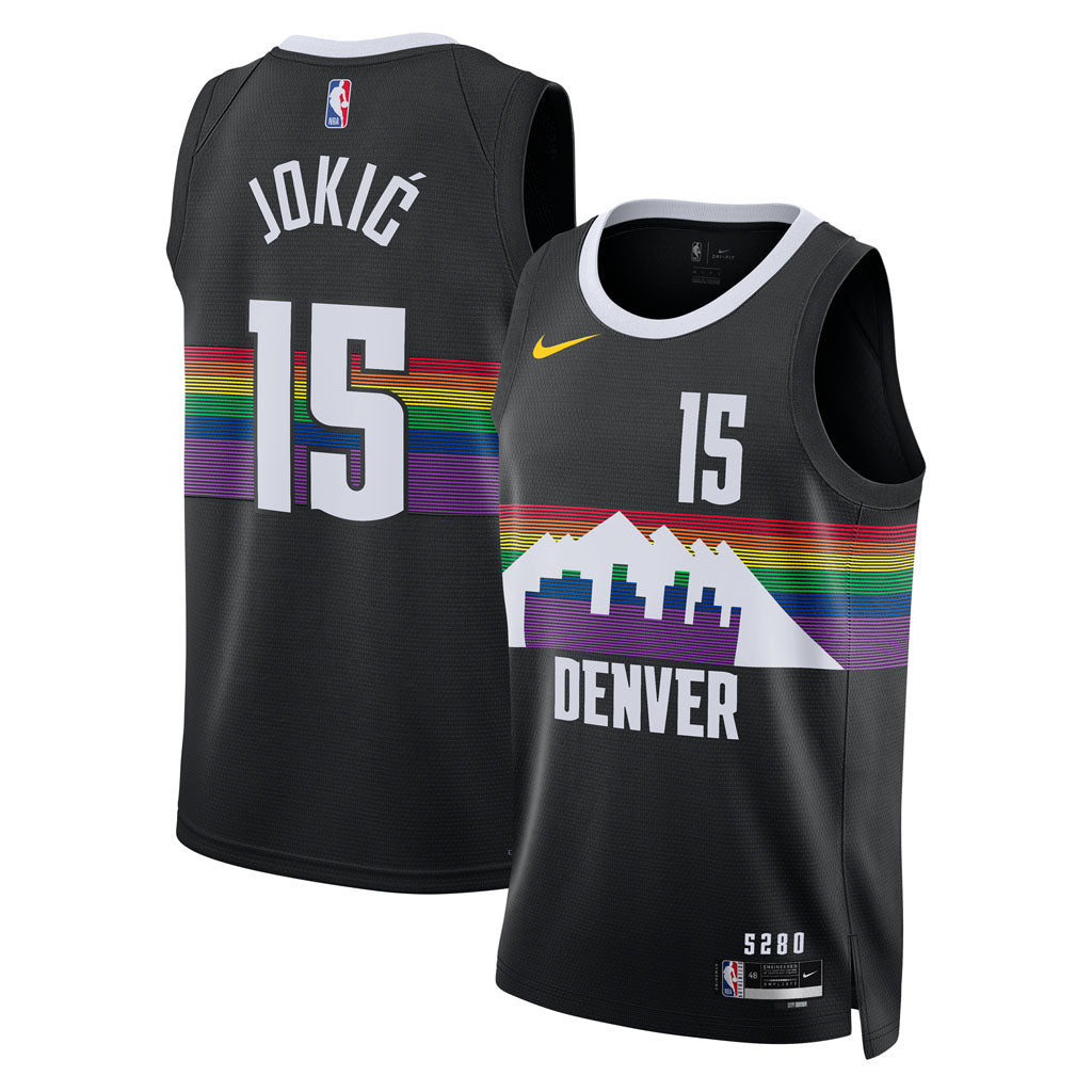NBA Denver Nuggets Nikola Jokic Nike 2025-26 City Edition Swingman Jersey - Black