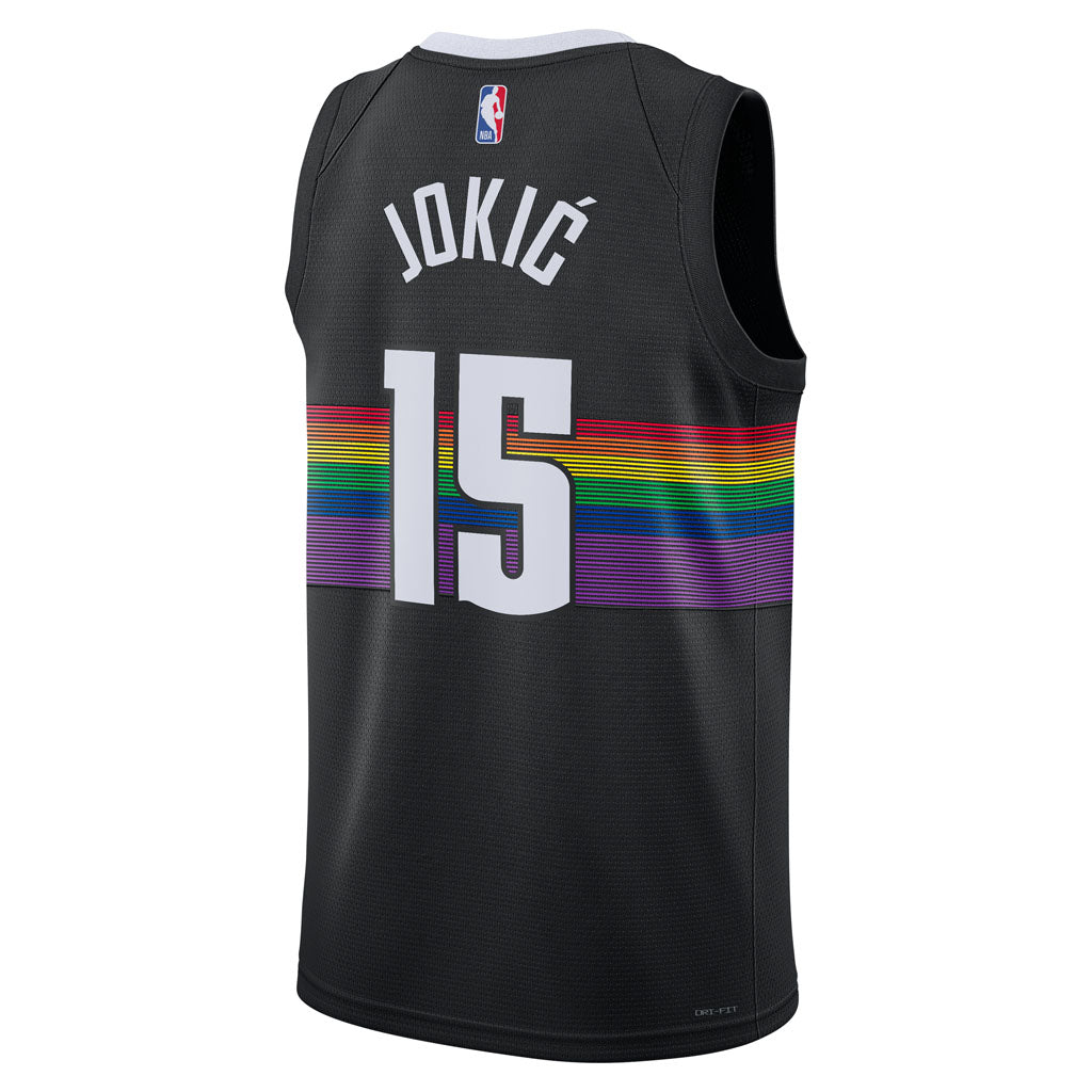 NBA Denver Nuggets Nikola Jokic Nike 2025-26 City Edition Swingman Jersey - Black