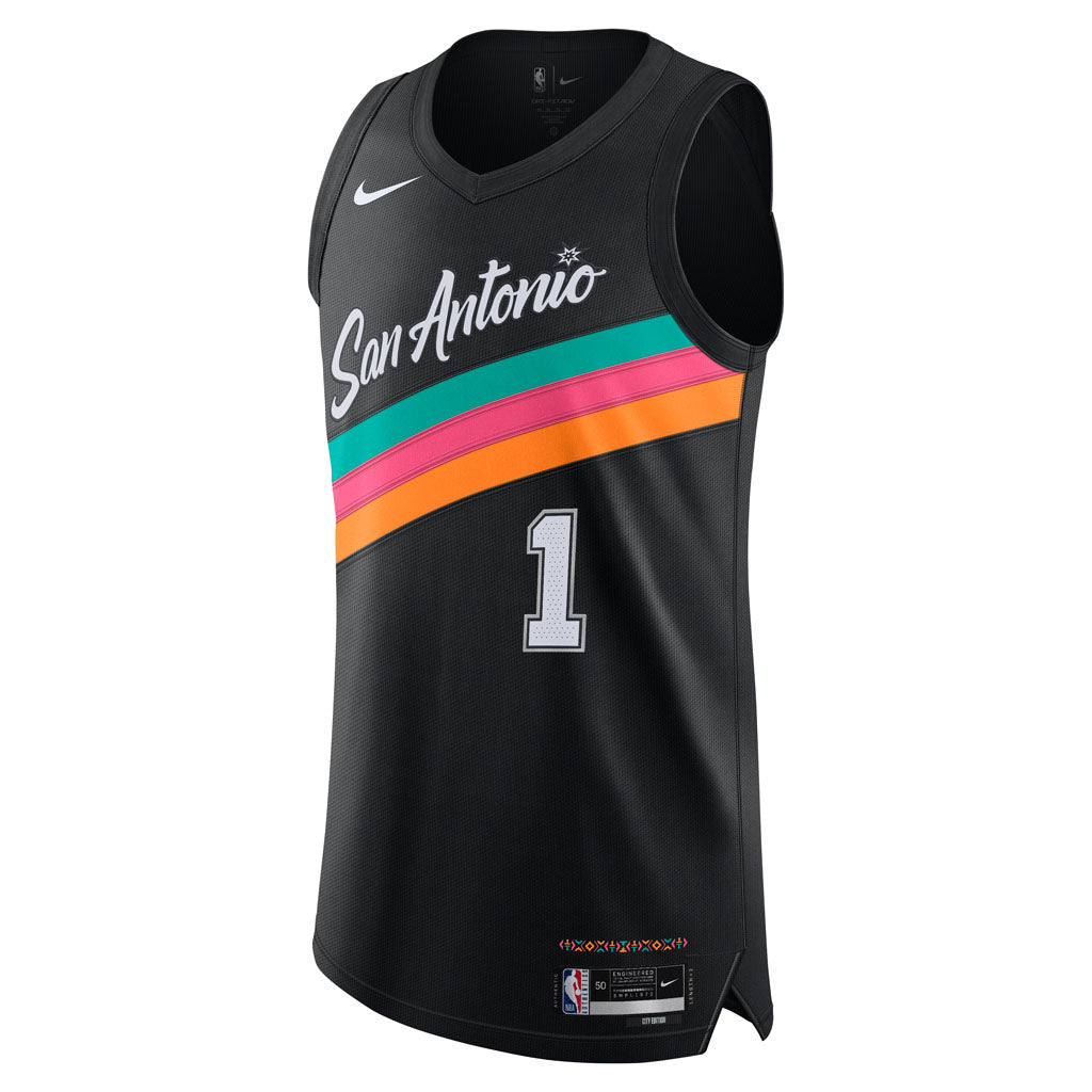 NBA San Antonio Spurs Victor Wembanyama Nike 2025-26 City Edition Authentic Jersey - Black