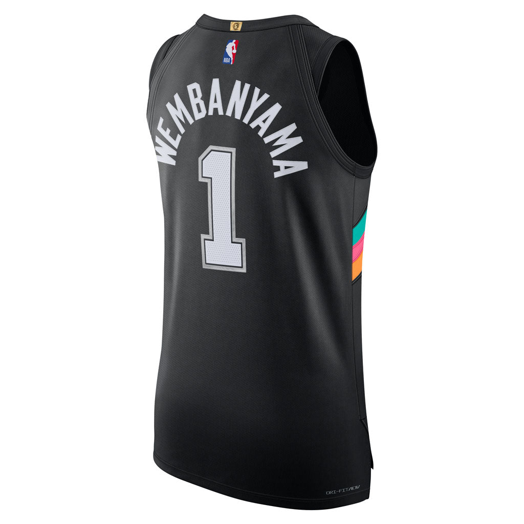NBA San Antonio Spurs Victor Wembanyama Nike 2025-26 City Edition Authentic Jersey - Black