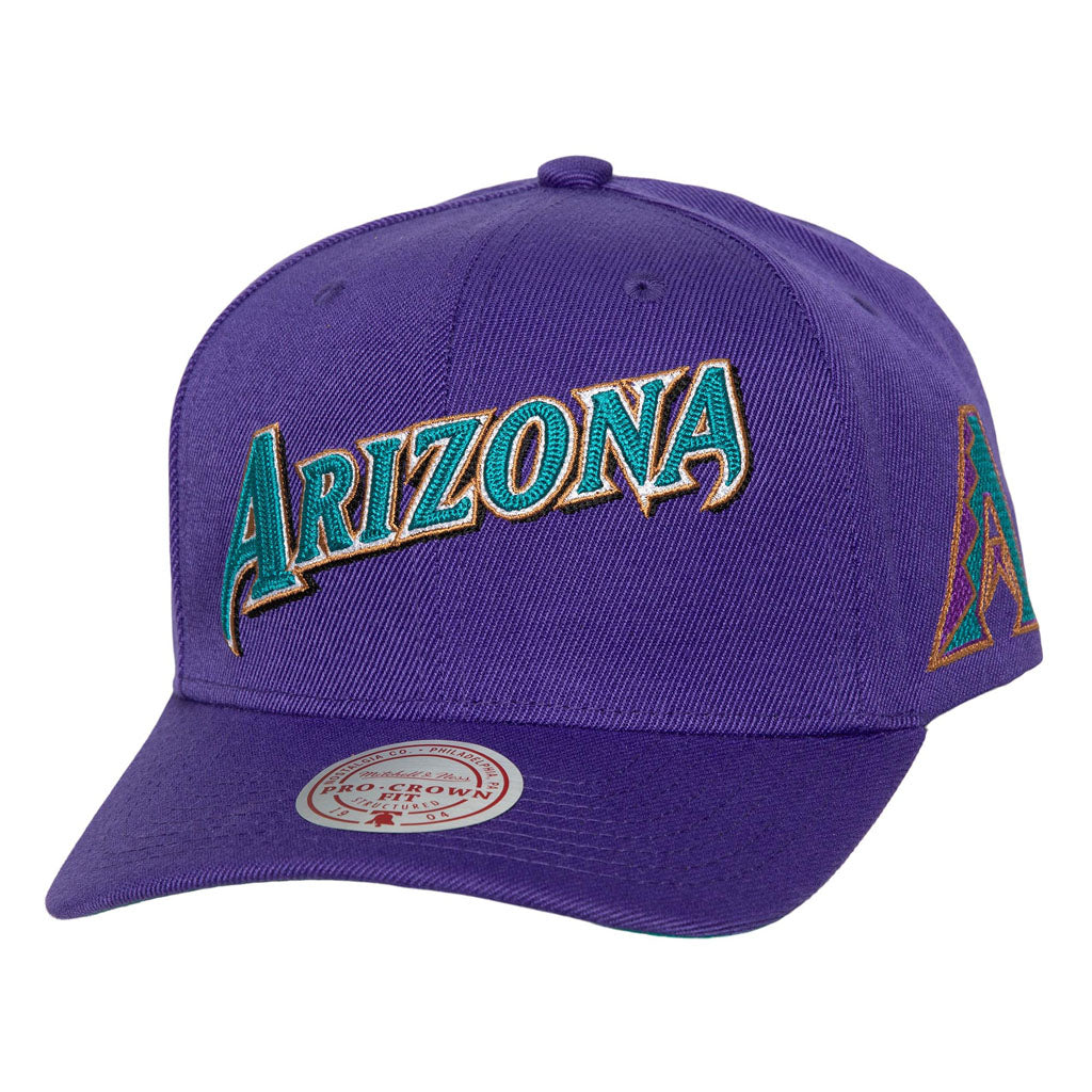 MLB Arizona Diamondbacks Mitchell & Ness Chain Gang Snapback Hat - Purple