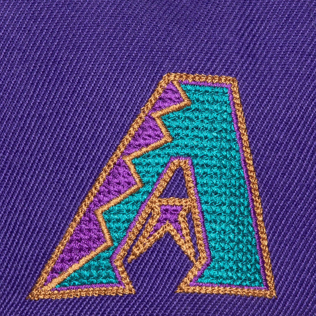 MLB Arizona Diamondbacks Mitchell & Ness Chain Gang Snapback Hat - Purple