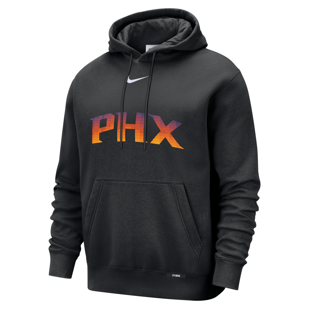 NBA Phoenix Suns Nike 2025-26 City Edition Logo Club Pullover Hoodie - Black