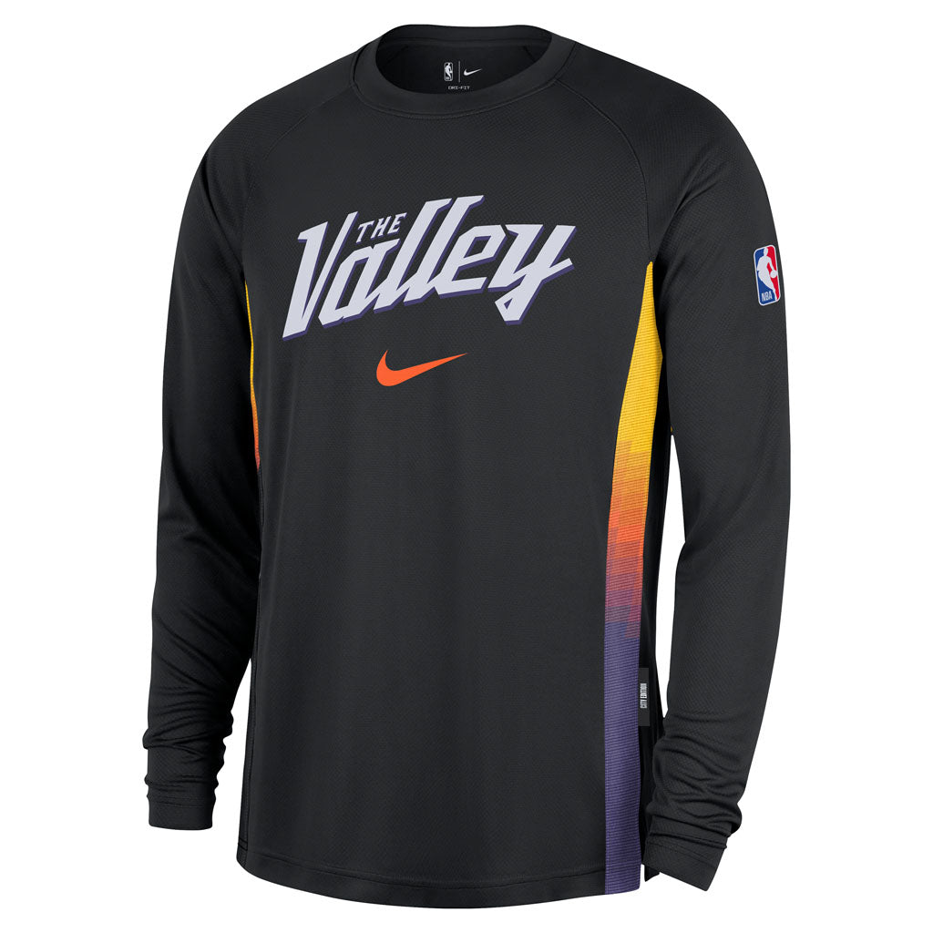 NBA Phoenix Suns Nike 2025-26 City Edition Dri-FIT Long Sleeve T-Shirt - Black