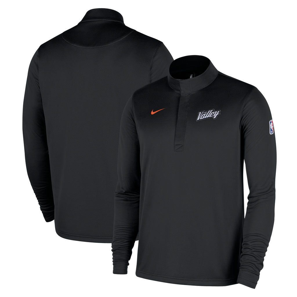 NBA Phoenix Suns Nike 2025-26 City Edition Dri-FIT Half-Zip Pullover Jacket - Black