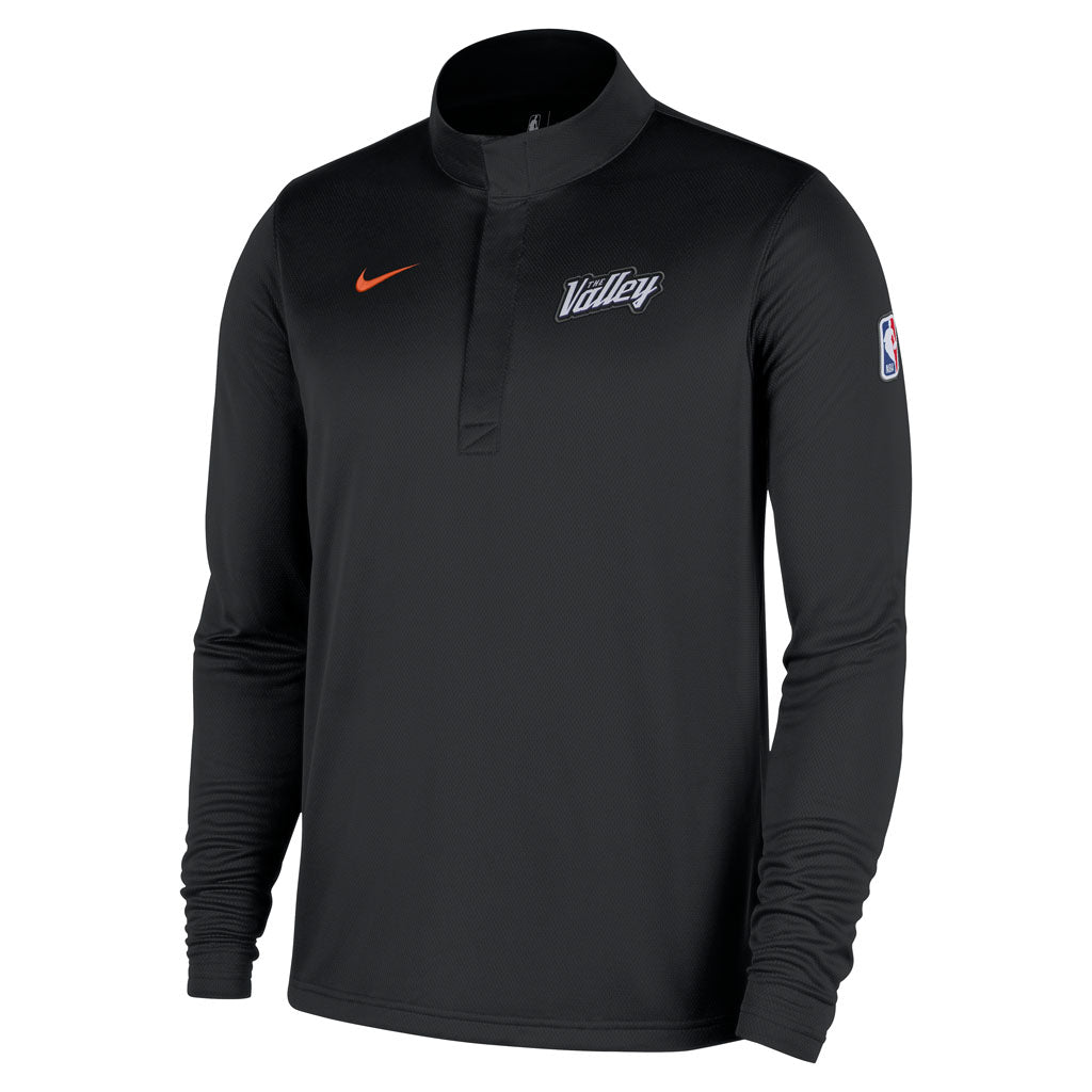 NBA Phoenix Suns Nike 2025-26 City Edition Dri-FIT Half-Zip Pullover Jacket - Black