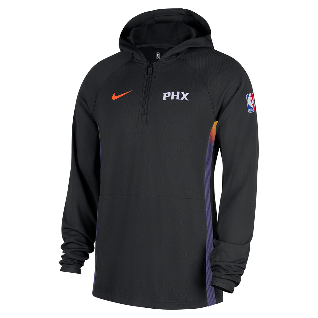 NBA Phoenix Suns Nike 2025-26 City Edition Zoned Half-Zip Pullover Hoodie - Black