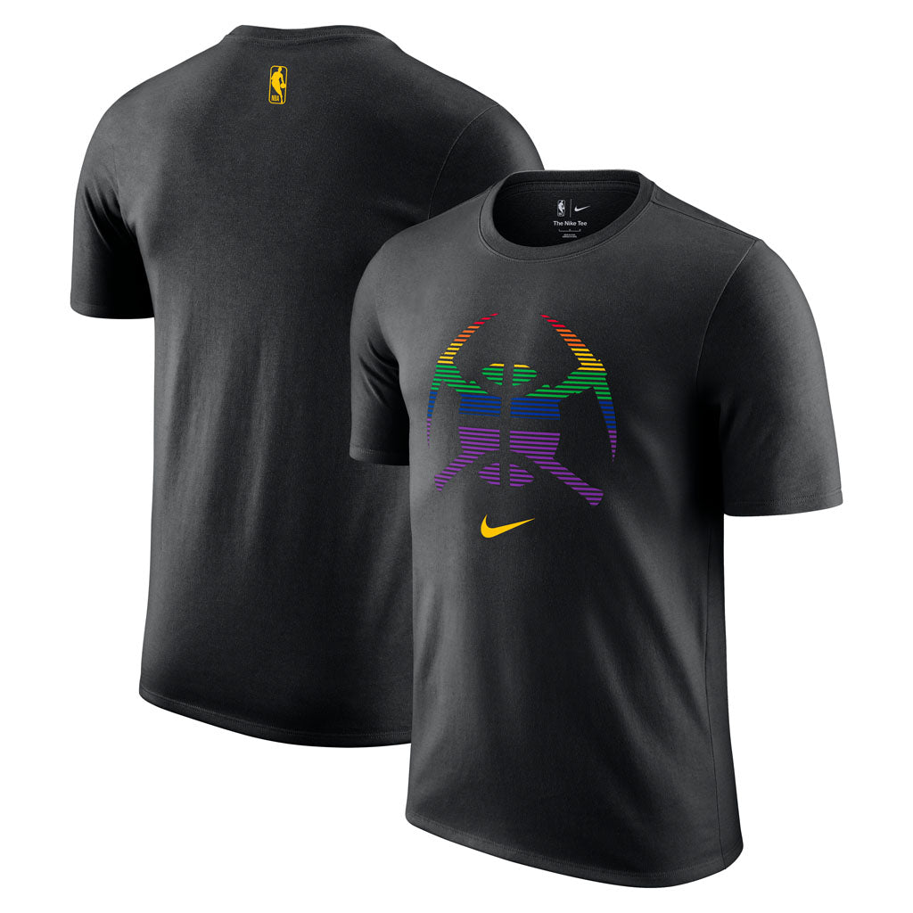 NBA Denver Nuggets Nike 2025-26 City Edition Logo Essential T-Shirt - Black