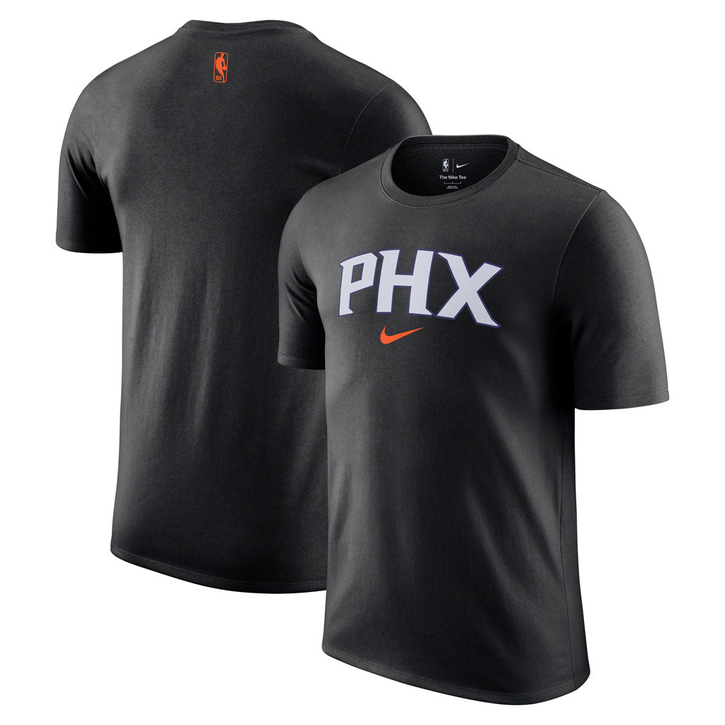 NBA Phoenix Suns Nike 2025-26 City Edition Logo Essential T-Shirt - Black