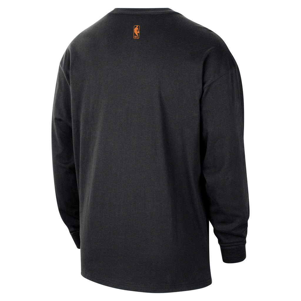 NBA Phoenix Suns Nike 2025-26 City Edition Logo Essential Long Sleeve T-Shirt - Black