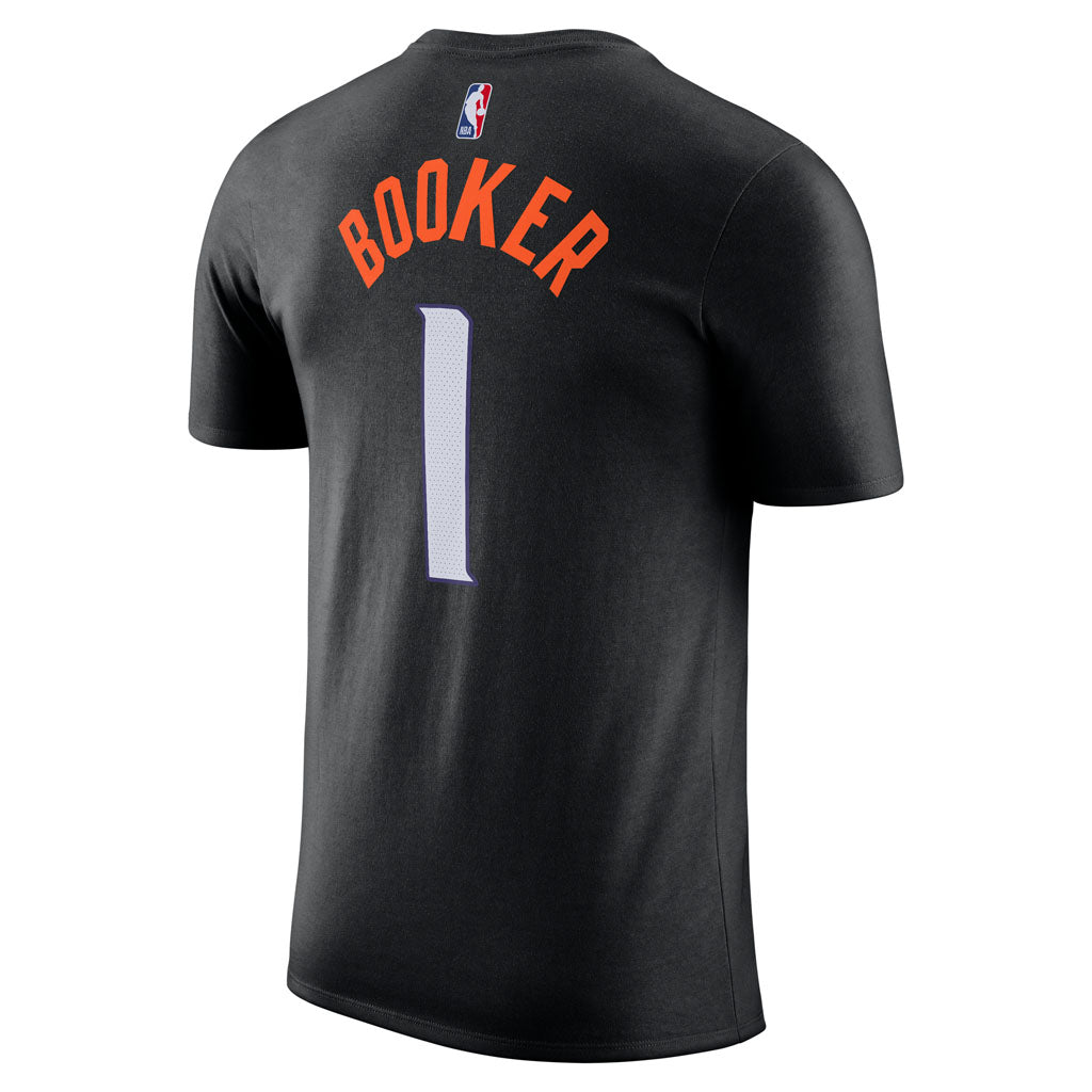 NBA Phoenix Suns Devin Booker Nike 2025-26 City Edition Name & Number T-Shirt - Black