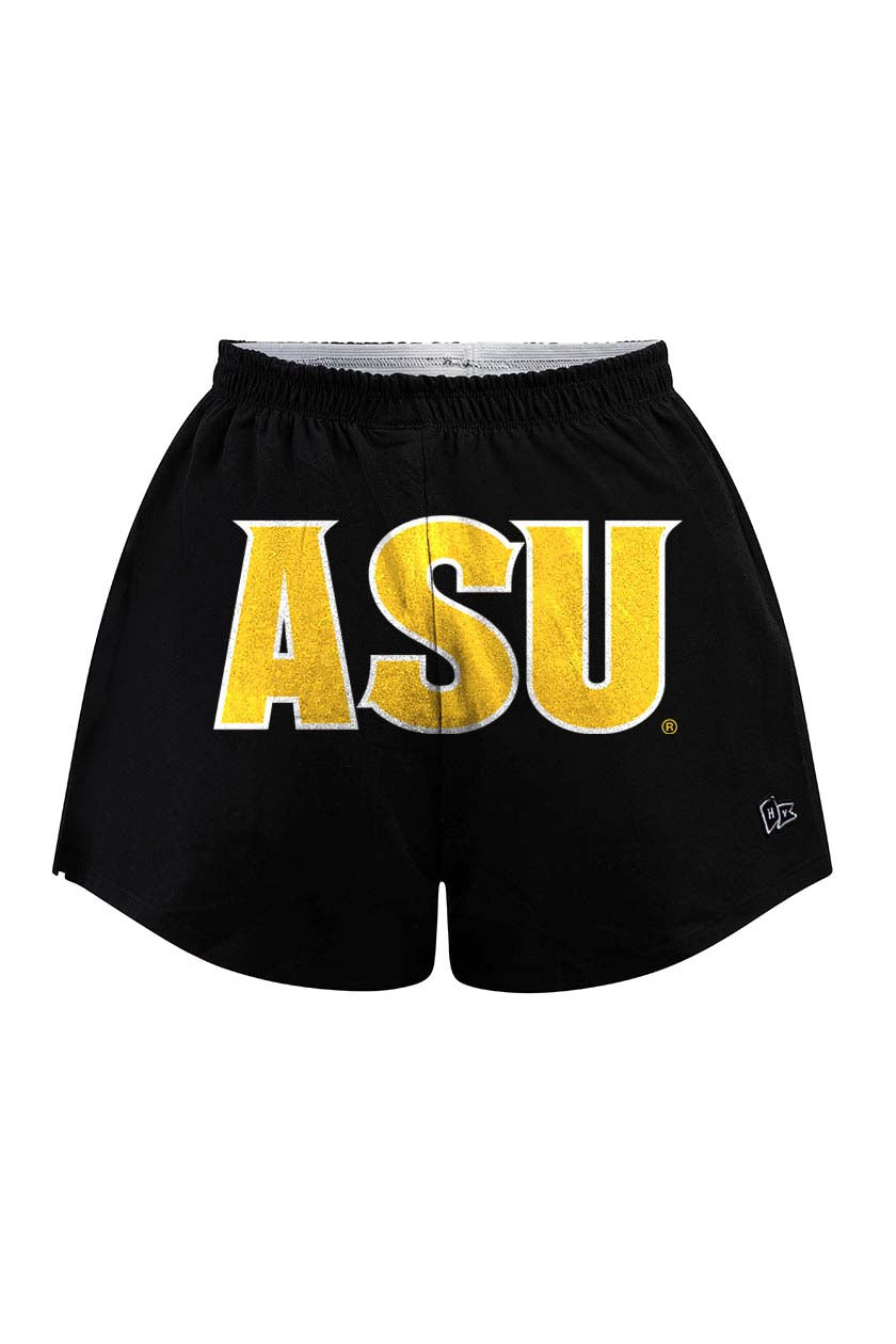 NCAA Arizona State Sun Devils Women's Hype & Vice Wordmark P.E Short- Black